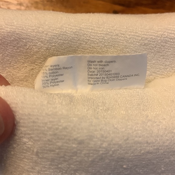 Lot of 5 Glow Bug cloth diaper inserts - Picture 3 of 3